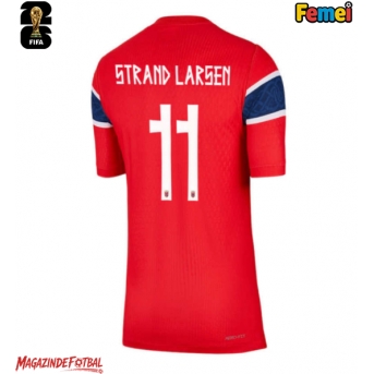 Norvegia Jorgen Strand Larsen #11 Echipament de Fotbal Replică Mondial 2026 Femei Acasa
